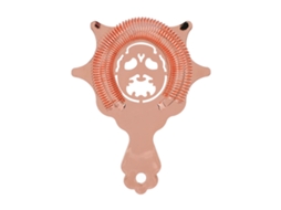 Coador De Bar Removível Em Aço Inoxidável, Cor Ouro Rosa, Ideal Para Coquetéis, Perfeito Para Bartenders E Mixologistas Profissionais.