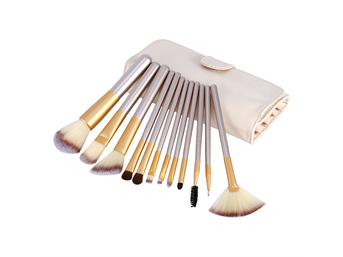 Pincéis Maquiagem Base E Contorno Profissional Conjunto