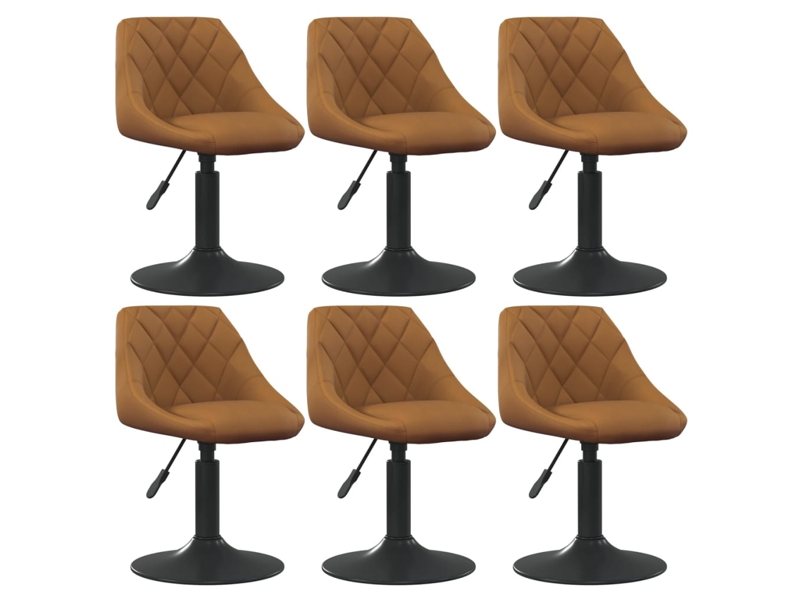 Dining Chair, Dining Chairs Vidaxl Marrom Veludo (n/a)