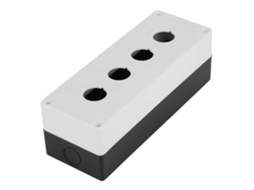 Caixa de Controle com Interruptor Botão 22mm 4 Furos