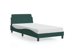 Bed Frame, Bed Frames Vidaxl Verde Veludo (100 X 200 Cm)