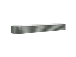 Garden Raised Bed, Garden Raised Beds Vidaxl Cinzeto Aço (368 X 80 X 36 Cm)