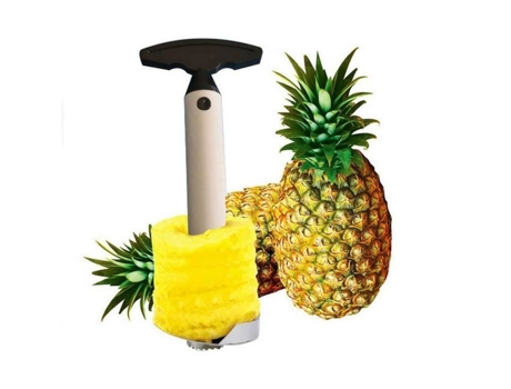 1pc Descascador Abs Cortador Fatiador Faca Prático Para Frutas Legumes Ananás Utensílio De Cozinha Bonytain