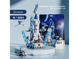 (estilo 6) Conjunto De Montagem De Modelo Do Centro De Lançamento Lunar E Da Nave Espacial