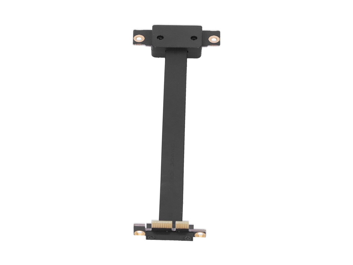 Cabo De Extensão Pcie 1x Duplo Vertical 90° Adaptador De Rede Com Led 15cm
