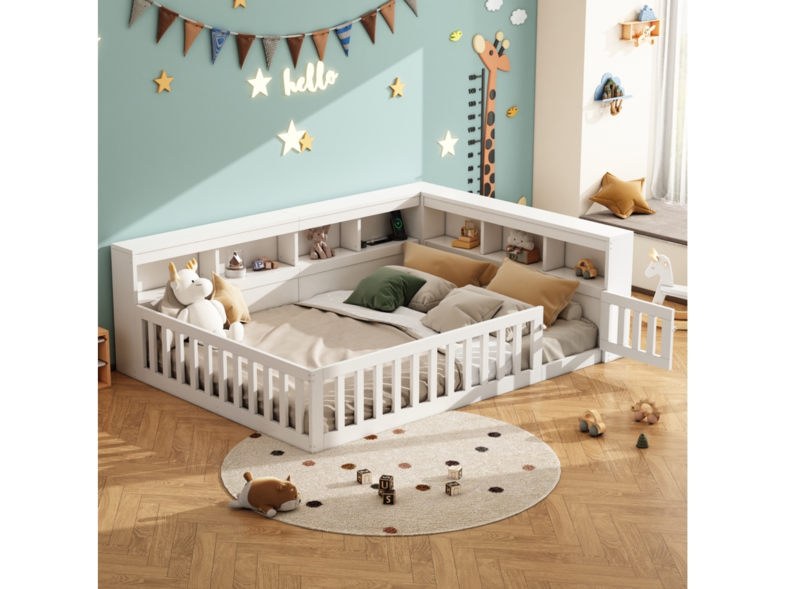 Sofá Cama Daybett 140x190cm Branco Com Gaveta E Tomada Usb Sem Colchão