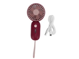 Ventilador Mini Portátil De Mão Com 3 Níveis De Velocidade, Carregamento Usb Para Exterior, Dormitório, Lar