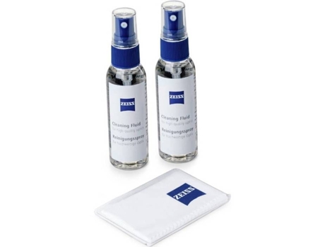 Conjunto De Limpeza Zeiss Com Spray 2 X 60 Ml Pano De Microfibra 2390 368 Para Câmera