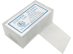 Pacote com 100 Lâminas de Vidro para Microscópio, 24 X 50 Mm, com Lamínulas em Branco. SFUSHOS