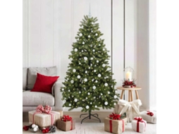 Vidaxl Árvore De Natal Artificial Verde 180 Cm Pvc E Metal
