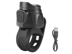 Buzina Elétrica Recarregável USB Preta AQUAFORGE
