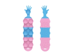 Rebe Folha de Silicone com Ventosas - Brinquedo Anti-Stress Macio e Sensorial para Crianças