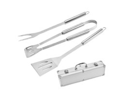 Conjunto De Ferramentas Para Grelhar Ao Ar Livre Para Churrasco Com Caixa De Alumínio Slowmoose