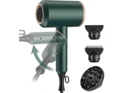Secador de Cabelo Dobrável Menor 2000 W, Secador de Cabelo Ion Claro com 2 Bicos de Estilo e 1 Difusor TAISHENGDA