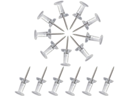 Pinos e alfinetes transparentes Kichvoe para objetos leves, com cabeça de plástico e metal, 300 peças, fáceis de usar.