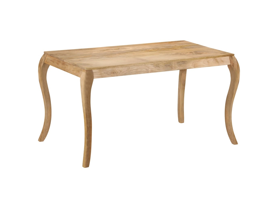 Vidaxl Mesa De Jantar 135x75x76 Cm Madeira De Mangueira Maciça