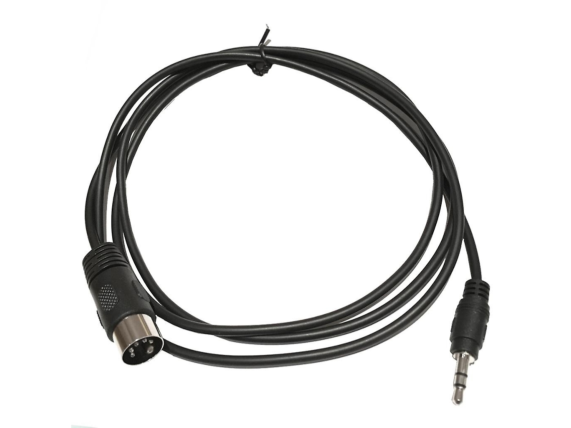 Cabo Lurelia Midi Din de 5 pinos e 3,5 mm, para teclados, pianos, sintetizadores, PCs e computadores.