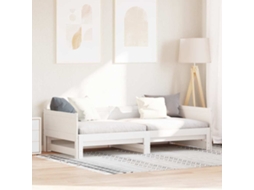 Vidaxl Cama Dia Rebatível Branco 203,5 X 184 X 56,5 Cm
