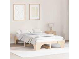 Vidaxl Estrutura Da Cama Natural 120 X 200 Cm