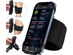 Braçadeira De Corrida 3 Em 1 Com Suporte Para Celular, Giratória 360° E Removível, Compatível Com Celulares De 4,5 A 7 Polegadas.