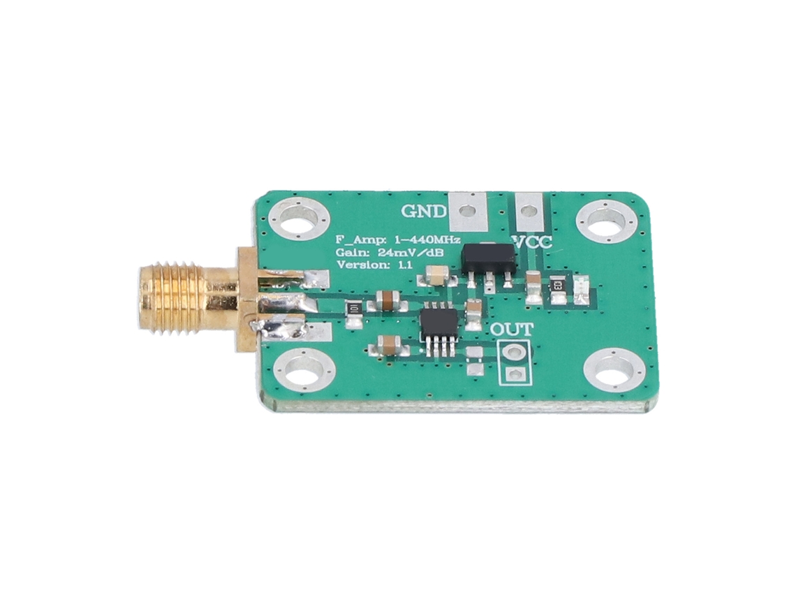 Tablero De Potencia Detector Logarítmico De Saída 0.1-440 Mhz Medidor De Potencia 7v-15v Portátil
