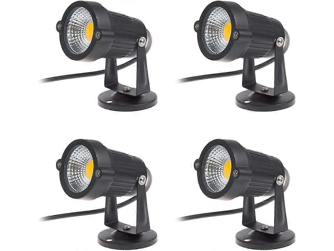 Unidade de holofote led cob de 5w ajustável para jardim e pátio 4000k branco quente AQUAFORGE
