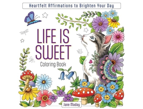 Livro Life Is Sweet Coloring Book De Jane Maday (inglês)