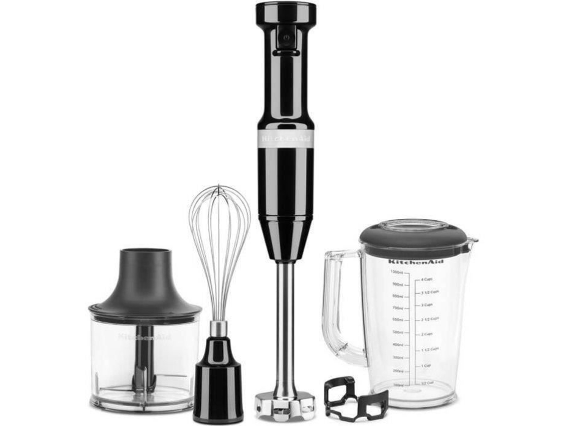 5khbv83eob Varinha Mágica Compacta Com Fio 180w Eixo De Mistura Removível Com Lâmina De Aço Inoxidável Onyx Black KITCHENAID