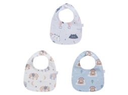3 Unidades/Pack de Babadores para Bebês, Paninhos de Arroto para Amamentação, Avental para Bês com Estampa de Desenho Animado, Babadores Respirave