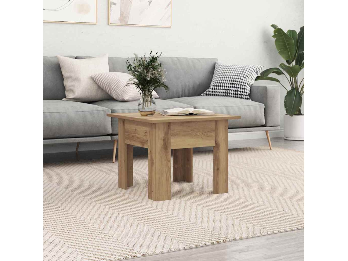 Vidaxl Mesa De Centro Carvalho Artesanal 55 X 55 X 42 Cm