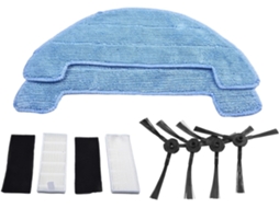 4pcs Spazzole Laterali 2pcs Filtri Mop Panni Misura Per Mister Robot