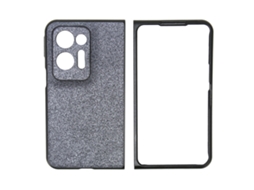 Mali capinha Protetora Cristal Anti Queda para Oppo Find N2 Case Capa de Celular Preto Glitter