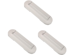 Conjunto De 3 Puxadores Embutidos De Zinco Para Portas De Móveis Residenciais, Estilo Moderno.