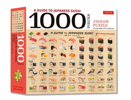 Livro a guide to japanese sushi - 1000 piece jigsaw puzzle de edited by tuttle publishing (inglês)