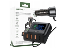 Carregador De Carro Acefast B11 138w Com 6 Portas Usb-a Usb-c Para Carro