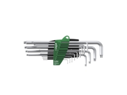 Conjunto De Chave Allen WIHA Prostar Torx® Em Suporte, 14 Peças, Prata Titânio (39104)