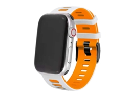 Bracelete Pioneer para Apple Watch Series 6 40Mm Branco e Laranja