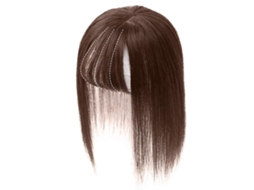 Primerox topo de Cabelo Clip On Silk Base 35cm com Fio Humano para Mulheres Cabelo Fino
