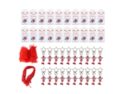 Laxiscreed Pack De 20 Chaveiros Estrela De Anjo Para Decoração Natal E Presente De Festa
