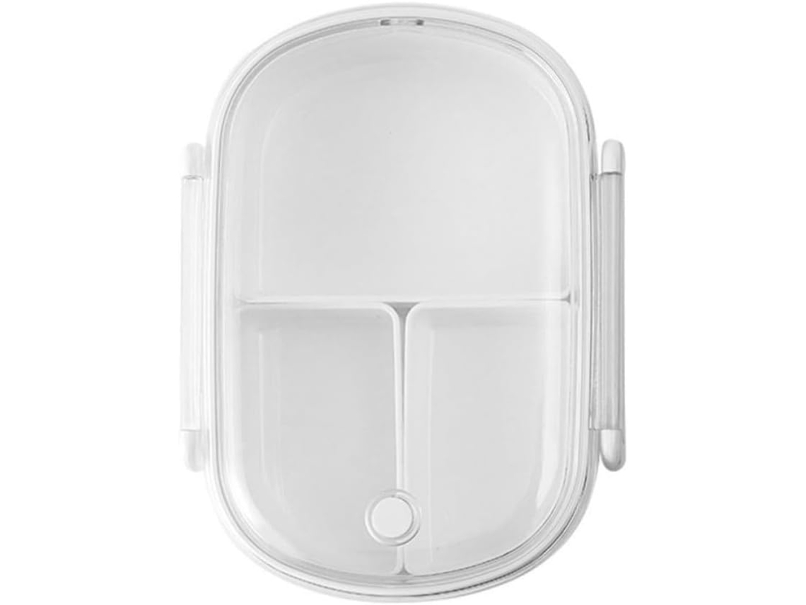 Lancheira Portátil Patkaw De 490ml Para Frutas, Com Vários Compartimentos, Tampa Reutilizável E Selável Em Pp, Ideal