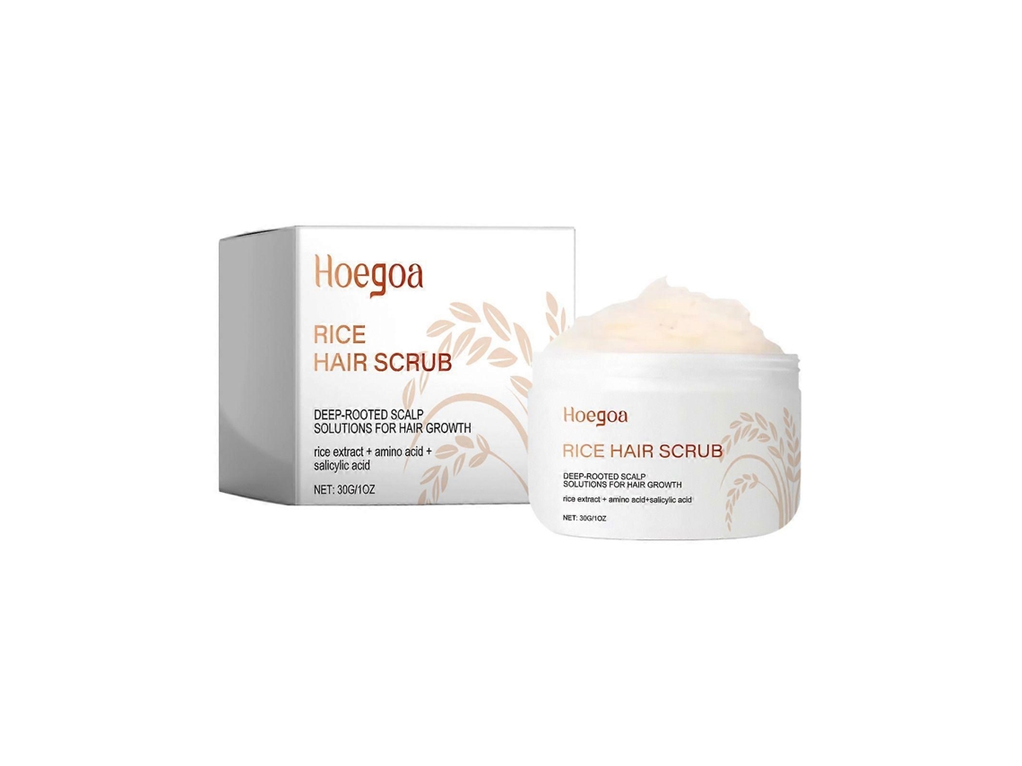 Esfoliante Facial Hoegoa Rice Head, Limpa O Couro Cabeludo, Hidrata E Deixa Os Cabelos Macios.