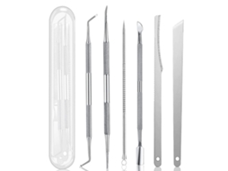 Conjunto 6 Peças Cuidados Pés Embalados Borracha, Antiderrapante, Massagem Relaxante STELASPLEN