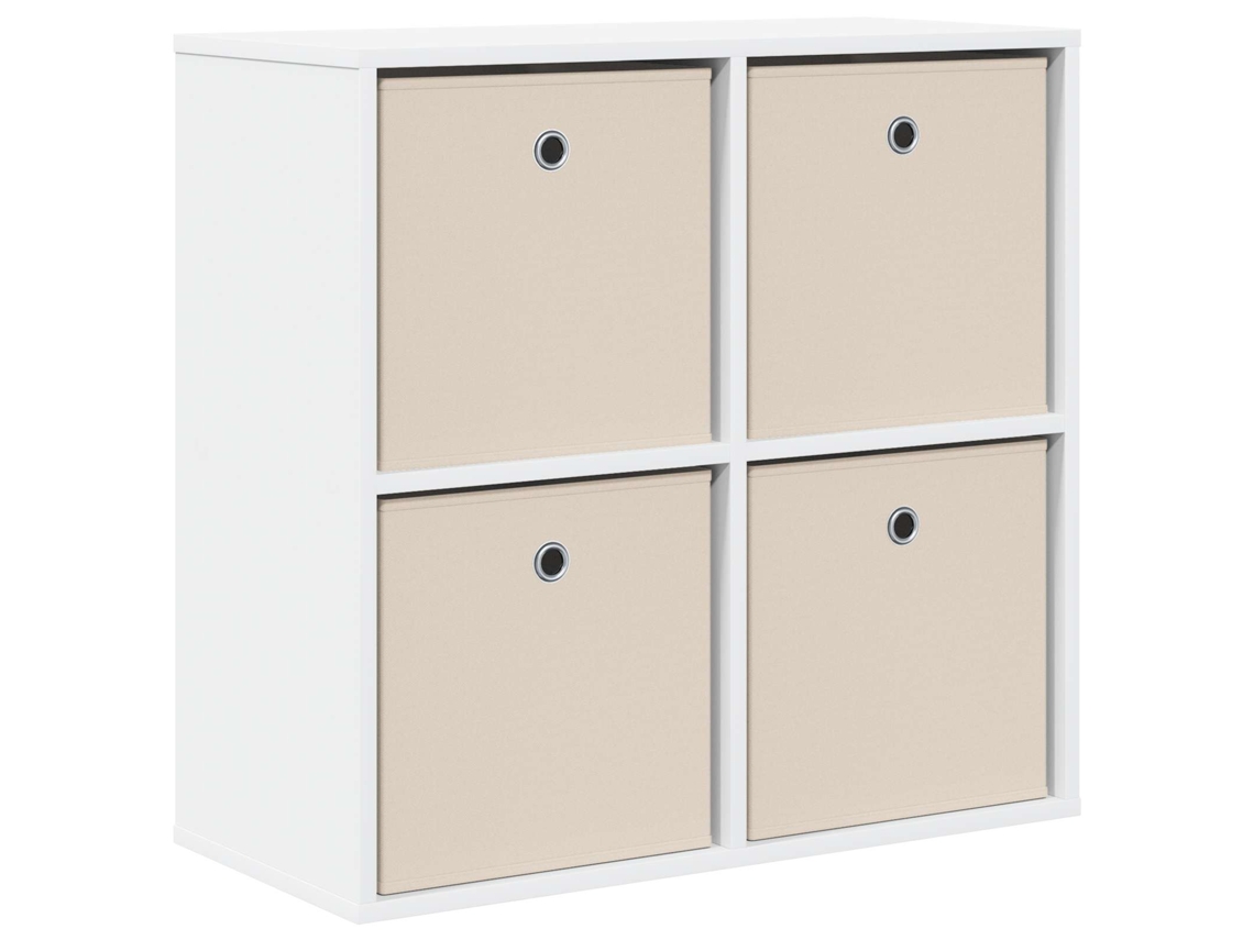 Conjunto 1 Gabinetes De Armazenamento Vidaxl Branco Derivados De Madeira (68,5 X 32 X 67 Cm)