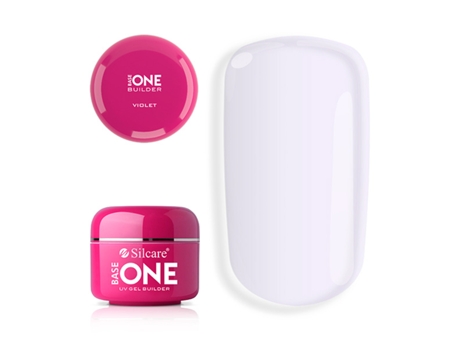 Base One Premium Violet Builder Gel 30g Professional Nail Enhancement Formula Silcare