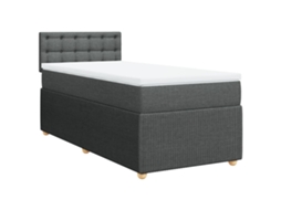 Box Spring Bed, Box Spring Beds Vidaxl Cinzeto Tecido (100 X 200 Cm)