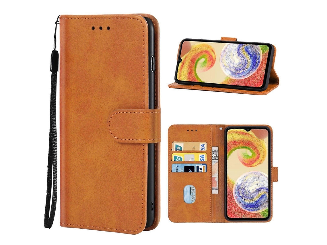 Capa Couro Para Samsung Galaxy A04, Elysve