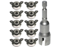 Porca Borboleta - Chave De Fenda Ergonômica De Aço Para Ferragens 6 Mm -