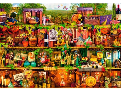 Puzzle Bluebird O Rack Do Vinho. 1000 Peças