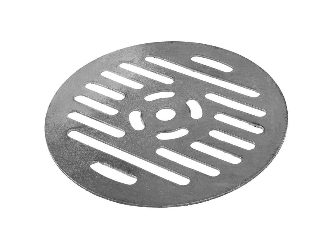 Tampa De Ralo De Aço Inoxidável Prateado De 160 Mm Resistente Ao Desgaste