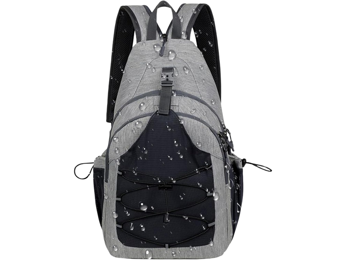 Mochila De Viagem Masculina, Mochila Grande Para O Peito Com Suporte Para Celular Alça De Ombro Co Gokoco